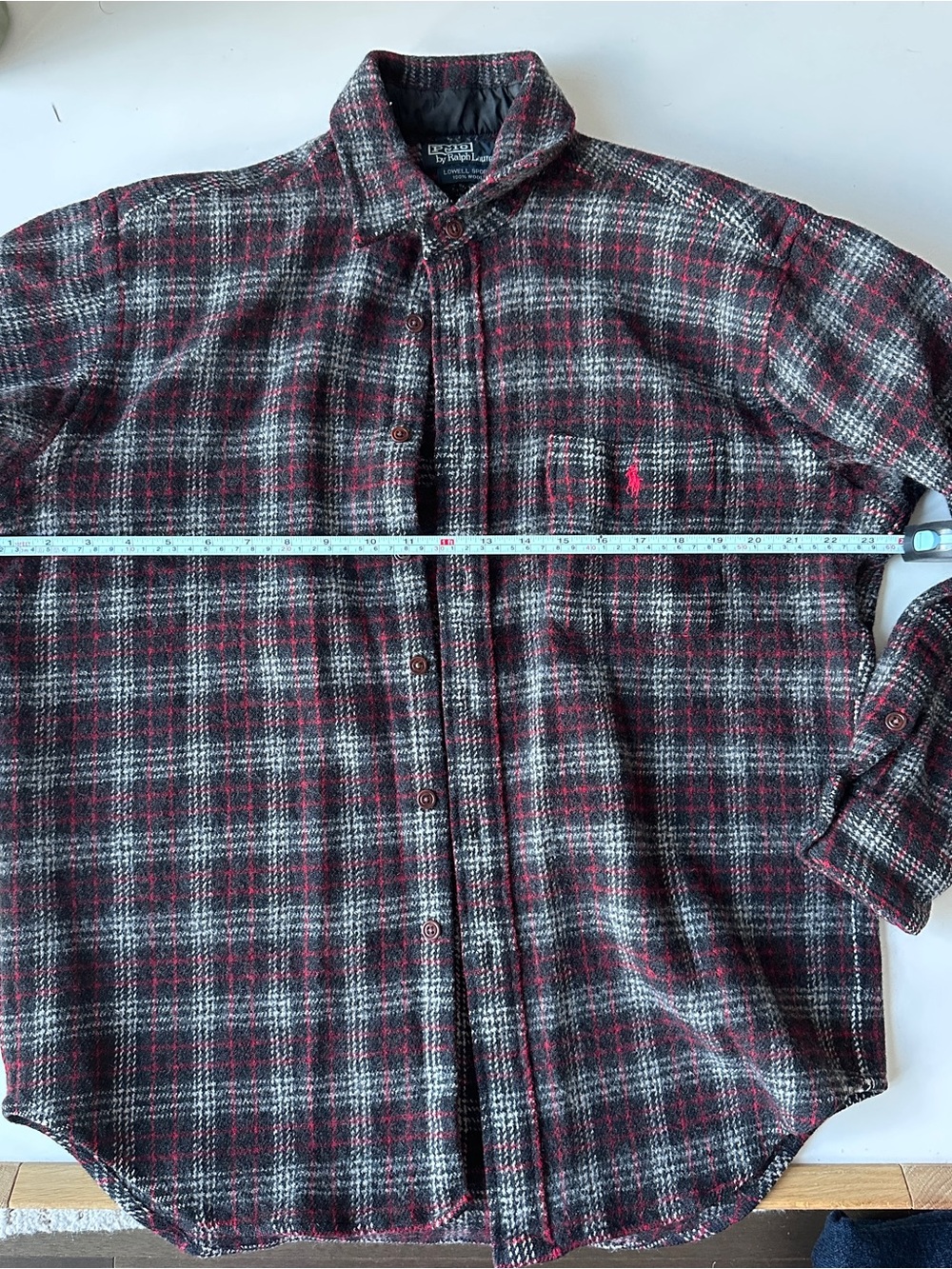 Polo by Ralph Lauren Black, Red & White Plaid Button-Down Shirt